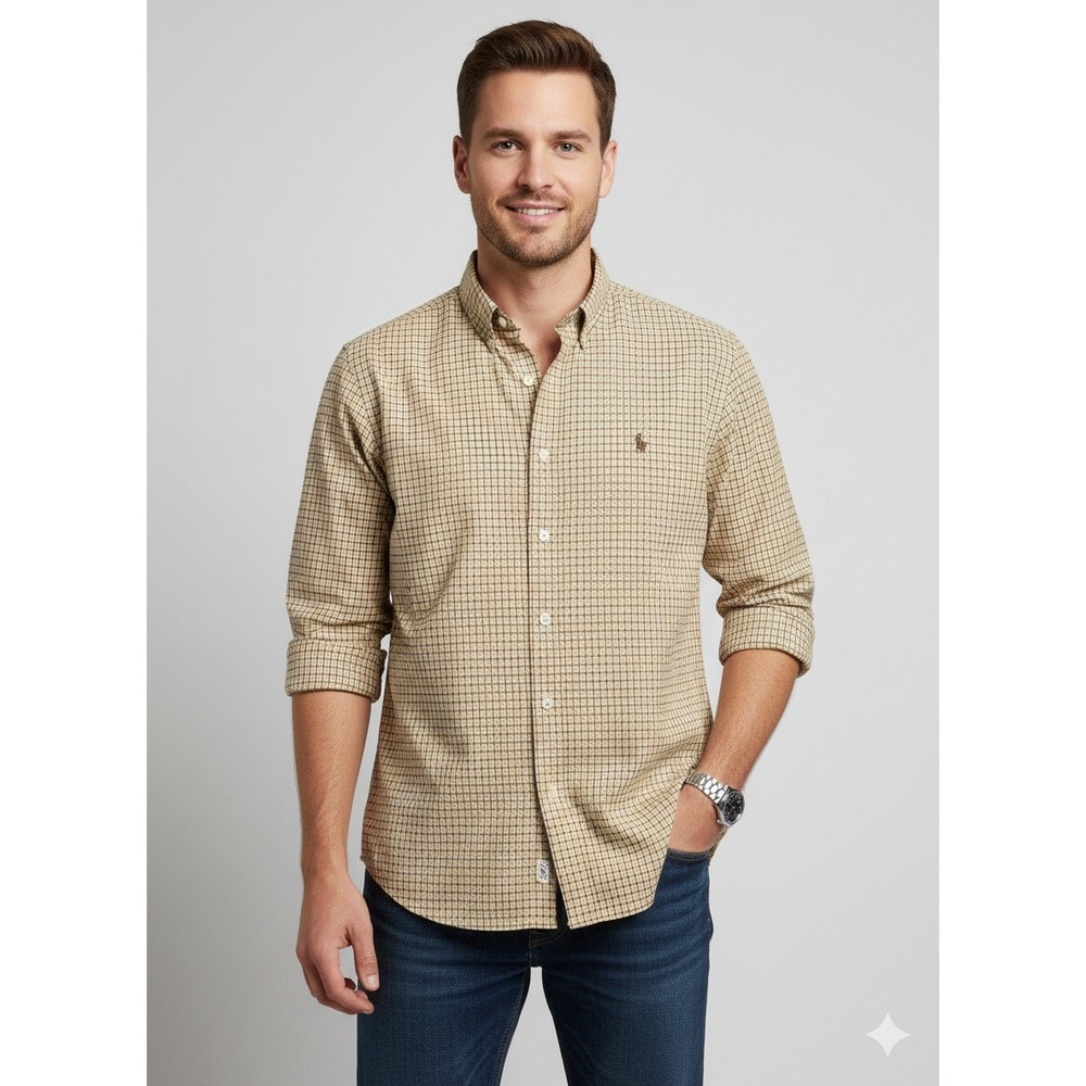 Ralph Lauren Blake‎ Button Down Shirt Mens XXL Plaid Long Sleeve Casual Cotton